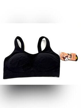 Shapermint Essentials Daily Comfort Wireless Shaper Bra - Black - Size M